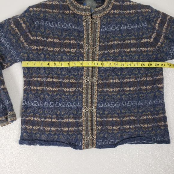 Wool Nordic Fair Isle Cardigan - Picture 8 of 13